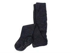 GoBabyGo dark grey melange kravlestrømpebukser merinould